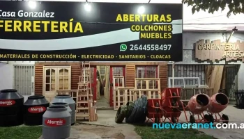 Casa Gonzalez: Ferretería, Aberturas, Carpinteria Artesanal - Pocito