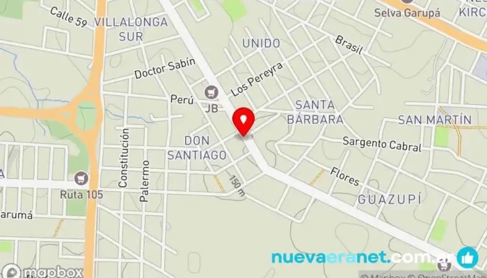 mapa de Agencia Oficial 397 Casa de apuestas, Oficinas de empresa en Garupa