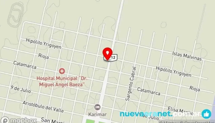 mapa de Agrotransporte Aldao SA (Casa Central) Oficina de la Administración en Camilo Aldao