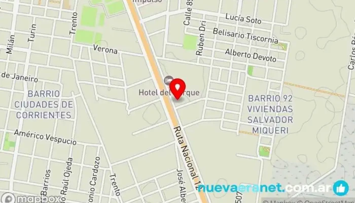 mapa de A.L Artículos de limpieza e insumos gastronómicos Comercio en Corrientes