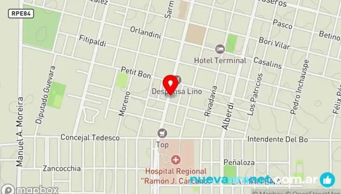 mapa de Aldo Repuestos SRL Tienda de repuestos para automóviles, Tienda de accesorios para camiones en Laboulaye