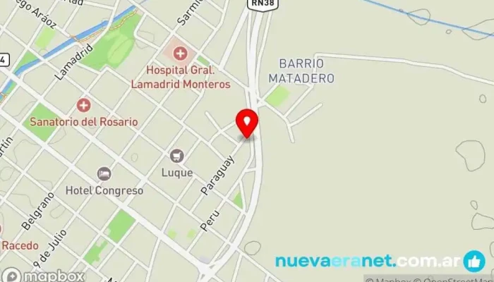 mapa de Ale Panadería en Monteros