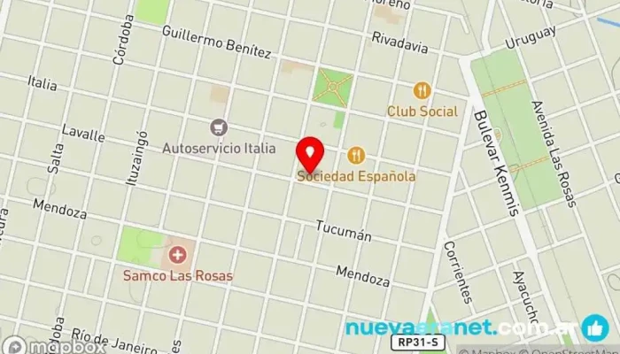 mapa de Algo con Carmela Panadería en Las Rosas