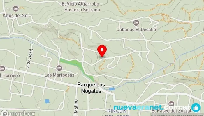 mapa de Alma Satya Merlo Alojamiento en Merlo