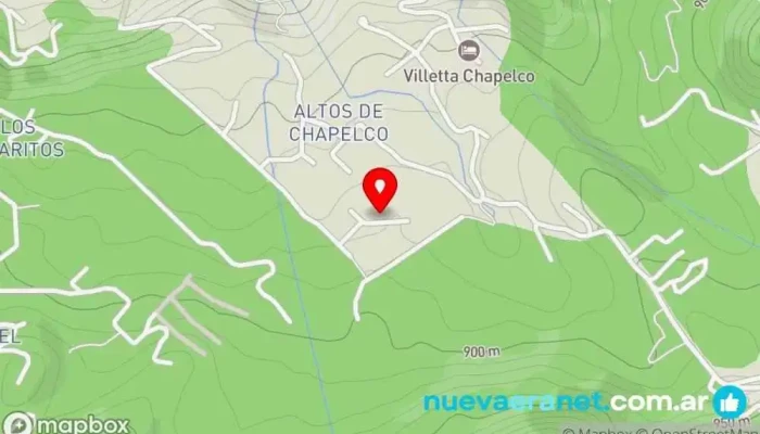 mapa de Almacén de flores Restaurante occidental en San Martín de los Andes