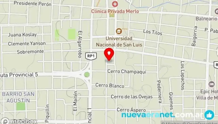 mapa de ALMACÉN NATURAL de Casa Emma Tienda de alimentos naturales en Merlo
