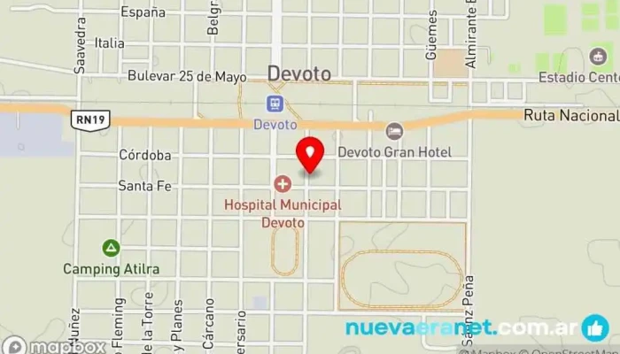 mapa de Alquiler de casa por dia  en Devoto