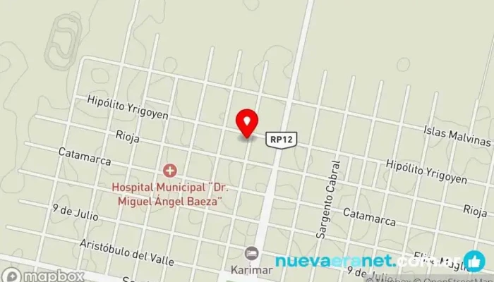 mapa de Alquiler Marga  en Camilo Aldao