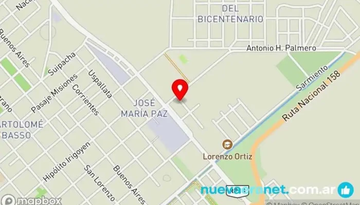 mapa de alquiler temporario Bed & Breakfast en Las Varillas