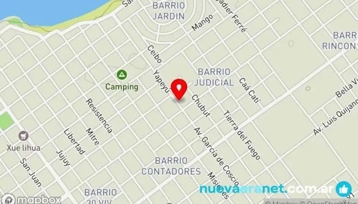 mapa de AMANI CABAÑAS Alojamiento en Paso de la Patria