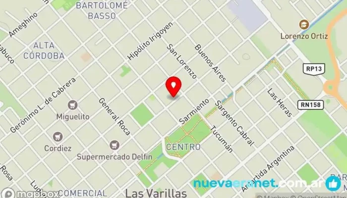 mapa de Amari, Almacén Saludable Tienda de alimentación, Tienda naturista, Tienda de alimentos naturales, Tienda de alimentos orgánicos en Las Varillas