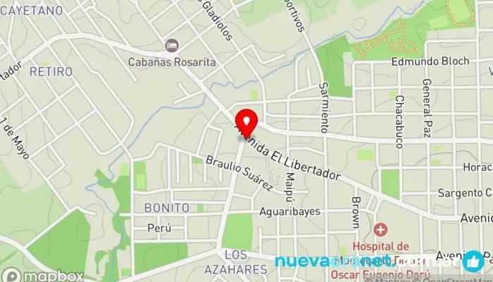 mapa de Antojos Margarita Pastelería en Montecarlo