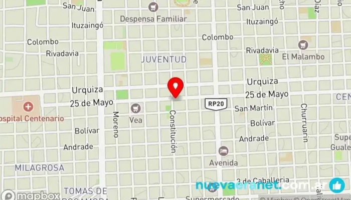 mapa de Antojos Panadería y Confitería Panadería en Gualeguaychú