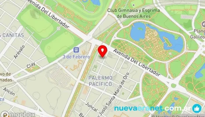 mapa de Antonio Bullrich Casa de subastas en Cdad. Autónoma de Buenos Aires