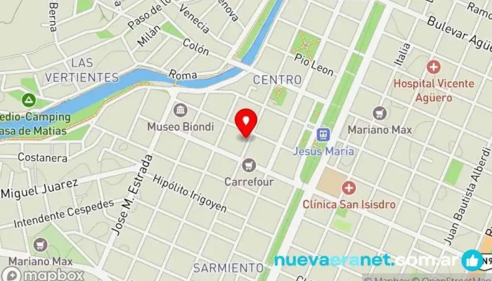 mapa de Armeria Ceirano Tienda de artículos de caza en Jesus María