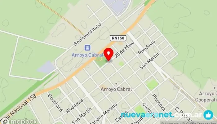 mapa de Arroyo Cabral  en Arroyo Cabral