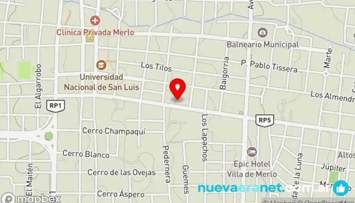 mapa de Arte Místico Tienda de regalos en Merlo