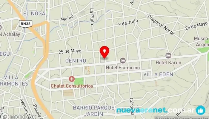 mapa de ATA Computacion Tienda de informática, Tienda de accesorios informáticos, Servicio de reparación de impresoras en La Falda