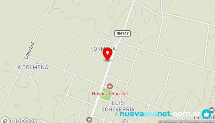 mapa de AUTO SERVICIO CASA SAMAT Supermercado en Barreal