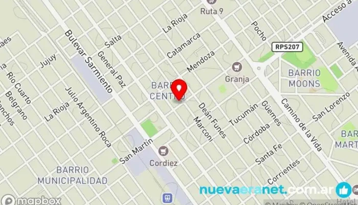 mapa de Autoservicio Bujedo Supermercado, Panadería en Río Segundo