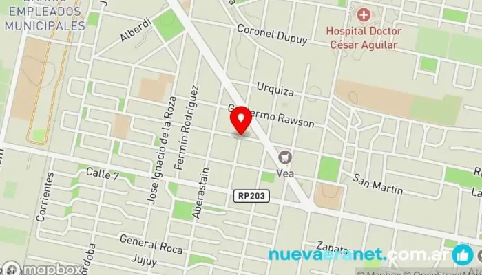 mapa de Autoservicio Impulso Supermercado en Caucete