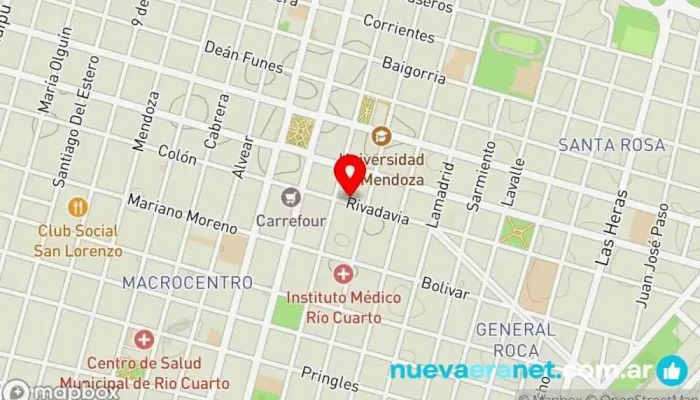 mapa de Azabache - La Casa del Gaucho Tienda de ropa, Tienda de artículos para el hogar, Interiorista en Río Cuarto