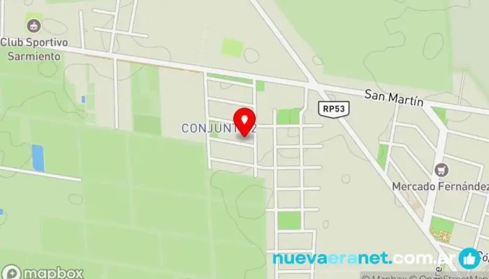 mapa de Balcon de la sierra Casa rural en Villa Basilio Nievas
