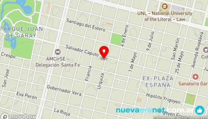 mapa de Balear Panadería en Santa Fe de la Vera Cruz