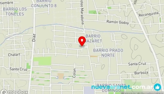 mapa de Barrio Jardines Del Sol Casa rural en Chimbas