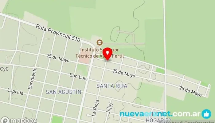 mapa de Barrio Valle Norte  en Villa San Agustín