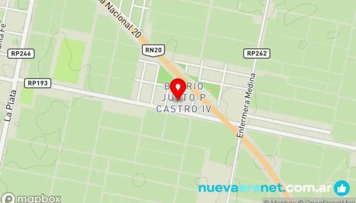mapa de Base 4 Records Estudio de grabación en Caucete