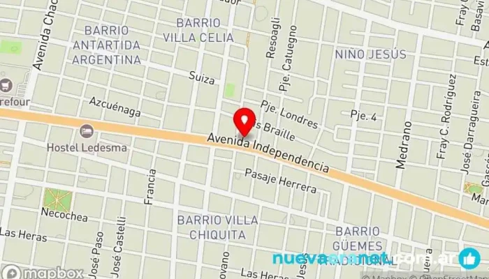 mapa de Baterias Hi Bat - Fabrica Y Venta Tienda de repuestos para automóviles en Corrientes