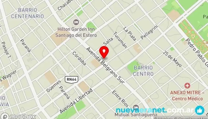 mapa de Bazar El Tiburón Tienda de cubertería en Santiago del Estero