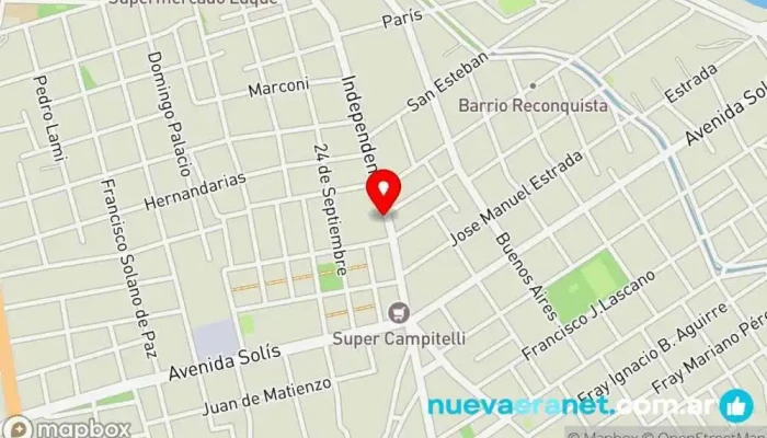mapa de Be Happy Tienda de regalos en Santiago del Estero