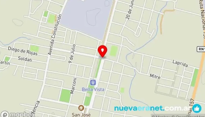 mapa de Bella Vista  en Bella Vista