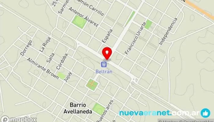 mapa de Beltrán Santiago del Estero  en Villa Robles