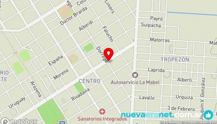 mapa de Berlinesa Panaderia y Pastelería Panadería en Gálvez
