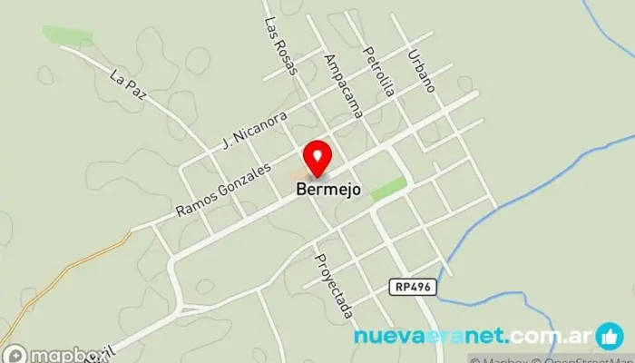 mapa de Bermejo  en Bermejo