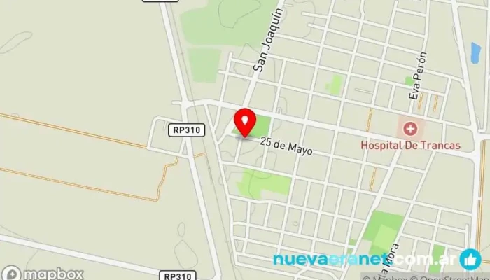 mapa de Beró Cafetería en Trancas