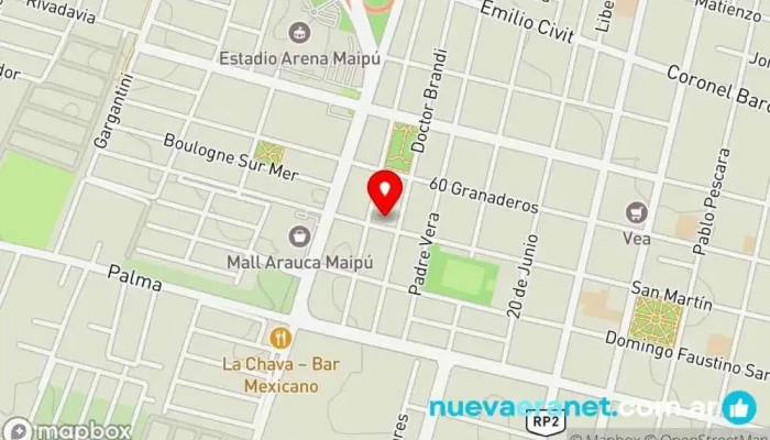 mapa de Biga Bakery Panadería en Maipú