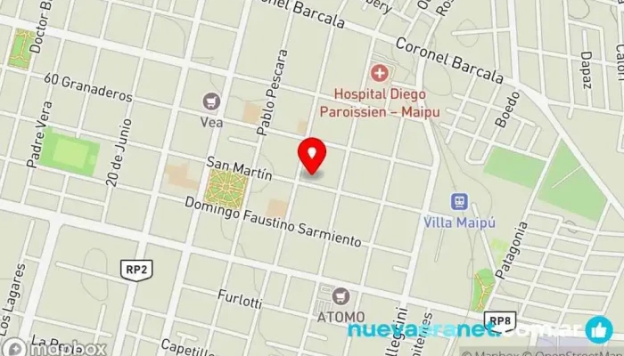 mapa de Black pan Panadería en Maipú