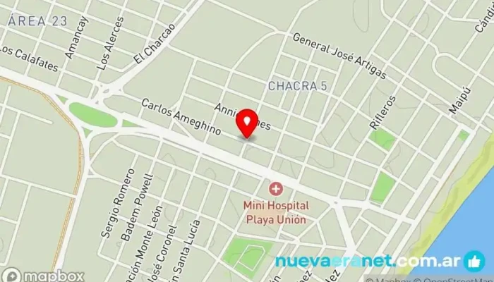 mapa de Blue Bakery Pastelería en Playa Union