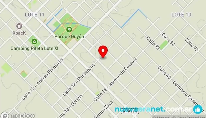 mapa de Blue Polirrubro Comercio en Col. Caroya