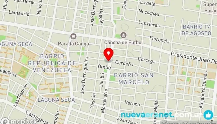 mapa de Bocaditos Pastelería en Corrientes