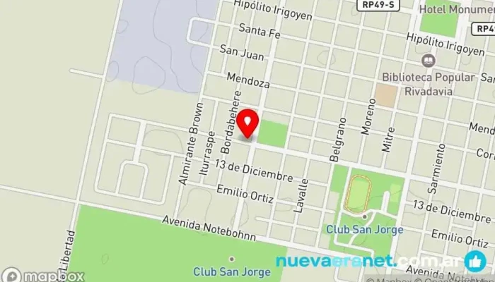 mapa de Bolitas Tinka Juguetería en San Jorge