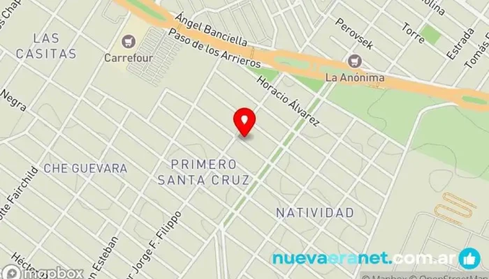 mapa de Bongya Panadería en Río Gallegos