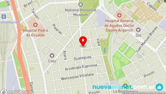 mapa de Boulevard Patricios Panadería, Pastelería francesa en Cdad. Autónoma de Buenos Aires