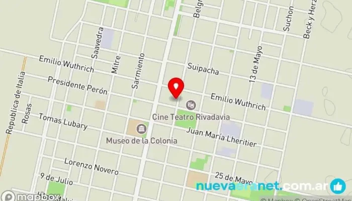 mapa de Brenda B Suites Ejecutivas Hotel en San Carlos Centro
