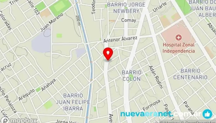 mapa de Busper Melamina & Herrajes Establecimiento de venta de madera en Santiago del Estero