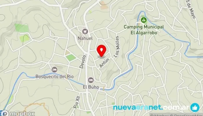 mapa de Cabaña El sueño  en Agua de Oro